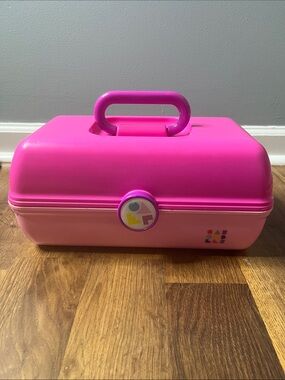 Caboodle’s On The Go Girl Make-Up Case Original Vintage Pink Plastic